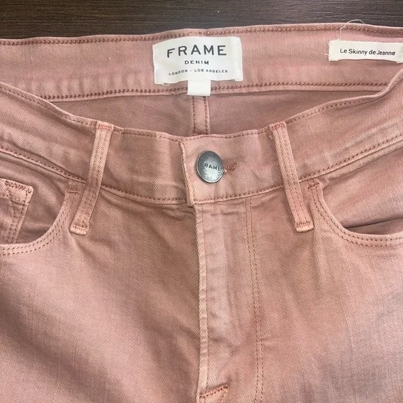 FRAME Denim | Le Skinny de Jeanne Embroidered Ankle Jeans - Picture 3 of 6